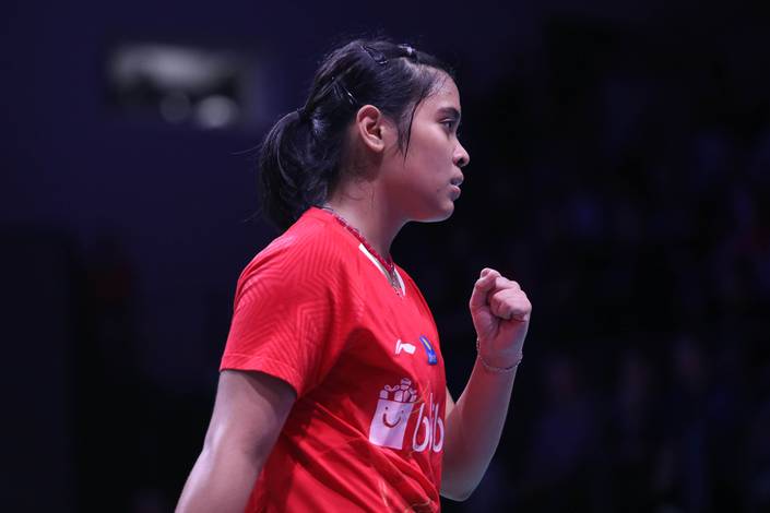 Selebrasi Gregoria Mariska Tunjung. Selebrasi Gregoria Mariska Tunjung.