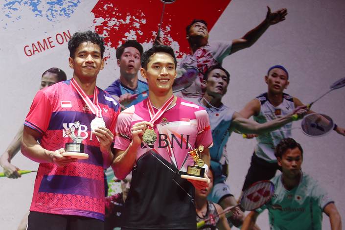 Chico Aura Dwi Wardoyo & Jonatan Christie (Djarum Badminton)) Chico Aura Dwi Wardoyo & Jonatan Christie (Djarum Badminton))