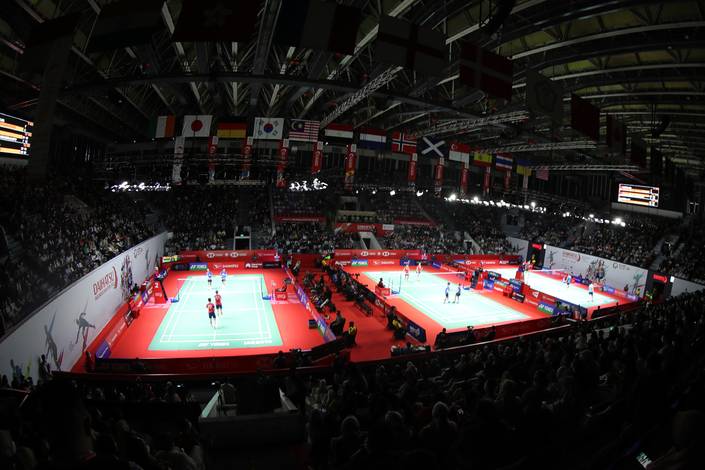 Suasana pertandingan pada Indonesia Masters 2022 (Humas PP PBSI) Suasana pertandingan pada Indonesia Masters 2022 (Humas PP PBSI)
