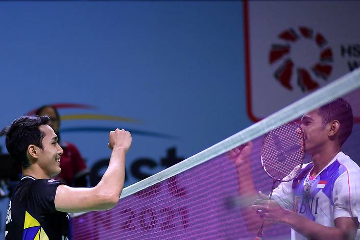 Jonatan Christie & Chico Aura Dwi Wardoyo (Humas PP PBSI) Jonatan Christie & Chico Aura Dwi Wardoyo (Humas PP PBSI)