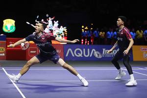 Fajar Alfian/Muhammad Rian Ardianto (Djarum Badminton/Edward Luhukay)