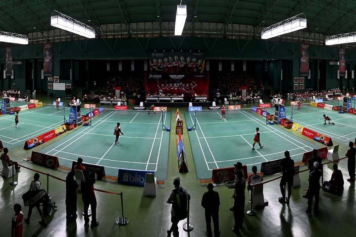 Suasana Tahap Turnamen pada Audisi Umum PB Djarum 2023 (Dok. PB Djarum) Suasana Tahap Turnamen pada Audisi Umum PB Djarum 2023 (Dok. PB Djarum)