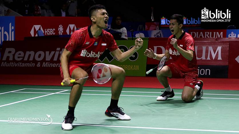Fajar Alfian/Muhammad Rian Ardianto keluar sebagai juara ganda putra di Syed Modi International Badminton Championahips 2018 BWF World Tour Super 300. Fajar Alfian/Muhammad Rian Ardianto keluar sebagai juara ganda putra di Syed Modi International Badminton Championahips 2018 BWF World Tour Super 300.