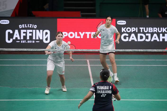 Pertandingan U19 Putri antara Polandia dan Banthongyord (Djarum Badminton/Edward Luhukay) Pertandingan U19 Putri antara Polandia dan Banthongyord (Djarum Badminton/Edward Luhukay)