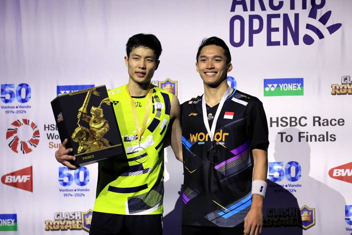 Chou Tien Chen & Jonatan Christie (Humas PP PBSI) Chou Tien Chen & Jonatan Christie (Humas PP PBSI)