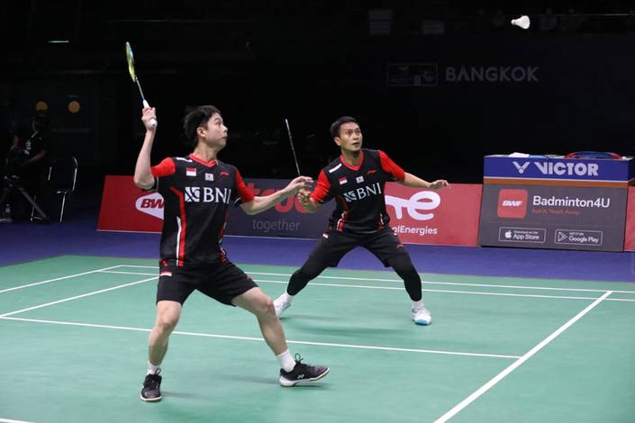 Kevin Sanjaya Sukamuljo & Mohammad Ahsan (Humas PP PBSI) Kevin Sanjaya Sukamuljo & Mohammad Ahsan (Humas PP PBSI)