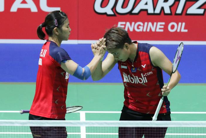 Ganda putri Indonesia, Greysia Polii/Apriyani Rahayu. (Foto: PP PBSI) Ganda putri Indonesia, Greysia Polii/Apriyani Rahayu. (Foto: PP PBSI)
