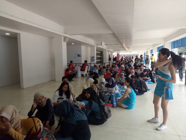 The Supporters are lining up to watch the quarter-final of Blibli Indonesia Open 2019. The Supporters are lining up to watch the quarter-final of Blibli Indonesia Open 2019.