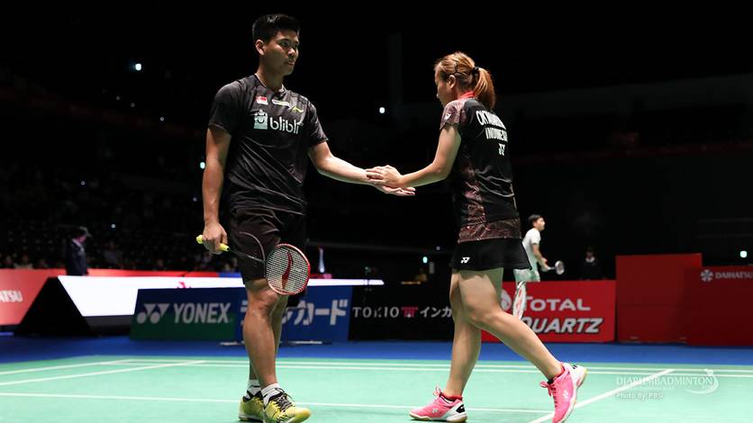 Kekompakan Praveen Jordan/Melati Daeva Oktavianti di lapangan. Kekompakan Praveen Jordan/Melati Daeva Oktavianti di lapangan.