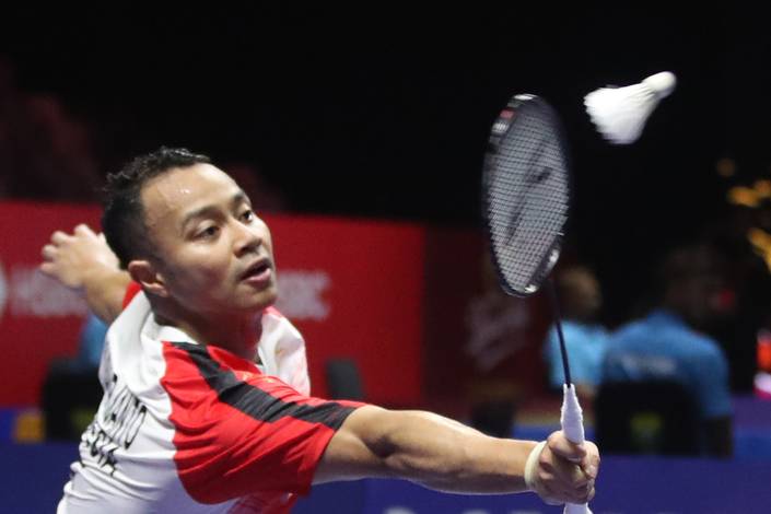 Rehan Naufal Kusharjanto (Djarum Badminton/Edward Luhukay) Rehan Naufal Kusharjanto (Djarum Badminton/Edward Luhukay)