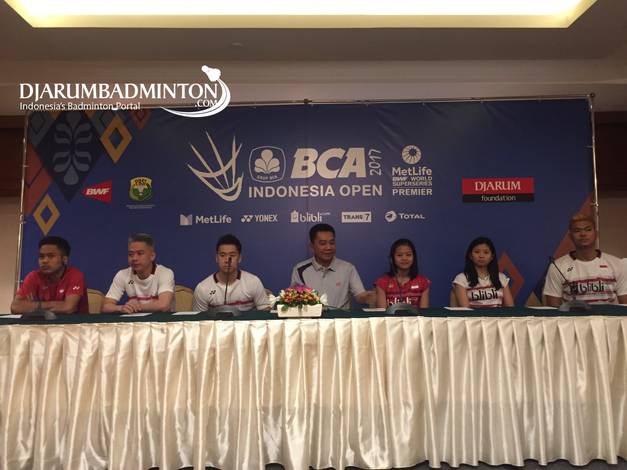 BCA Indonesia Open Press Conference di Hotel Sultan.