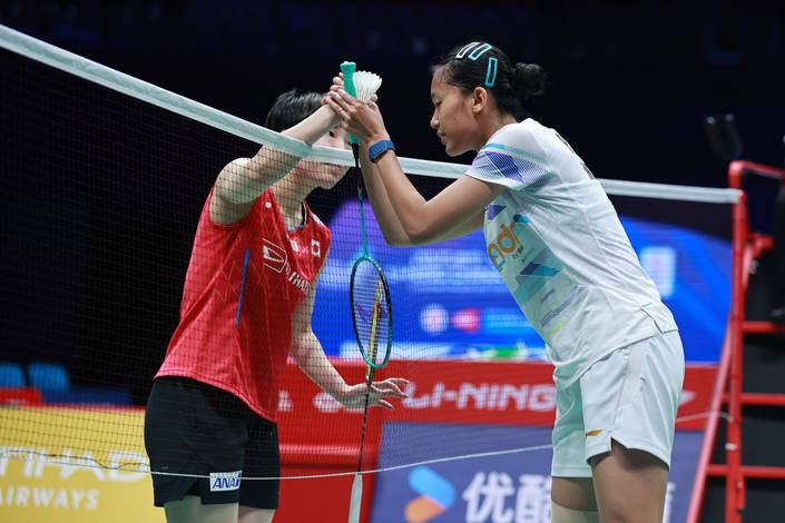Akane Yamaguchi & Putri Kusuma Wardani (Humas PP PBSI) Akane Yamaguchi & Putri Kusuma Wardani (Humas PP PBSI)