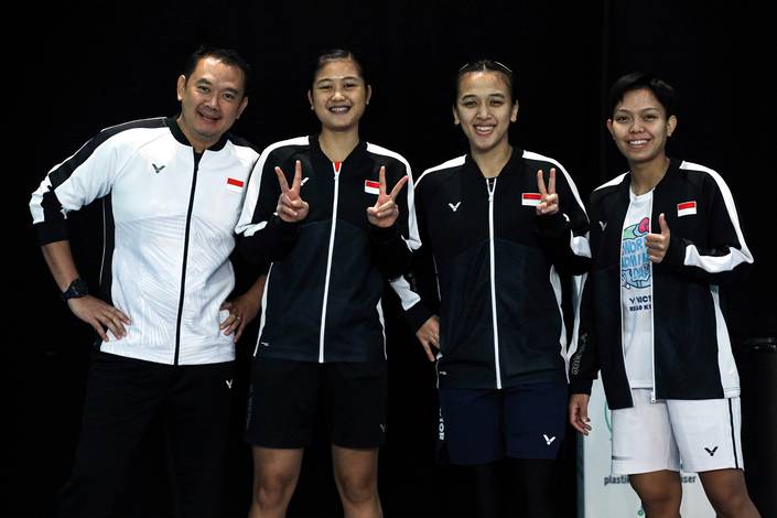 Eng Hian, Febriana Dwipuji Kusuma, Amalia Cahaya Pratiwi, & Siti Fadia Silva Ramadhanti (Humas PP PBSI)