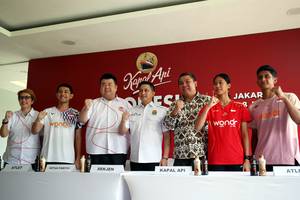 Sesi jumpa pers Indonesia Open 2025 (Djarum Badminton/Edward Luhukay)