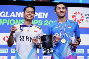 Anthony Sinisuka Ginting & Jonatan Christie (Humas PP PBSI)