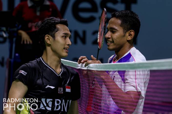 Jonatan Christie & Chico Aura Dwi Wardoyo (Badminton Photo/Raphael Sachetat) Jonatan Christie & Chico Aura Dwi Wardoyo (Badminton Photo/Raphael Sachetat)