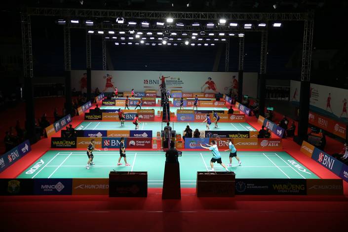 Rangkaian pertandingan di hari pembuka BAJC 2023 (Humas PP PBSI) Rangkaian pertandingan di hari pembuka BAJC 2023 (Humas PP PBSI)