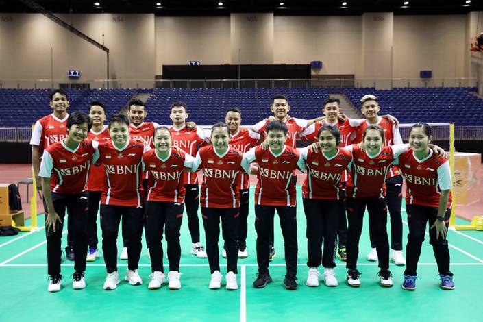 Tim bulu tangkis Indonesia pada BAMTC 2023 (Humas PP PBSI) Tim bulu tangkis Indonesia pada BAMTC 2023 (Humas PP PBSI)