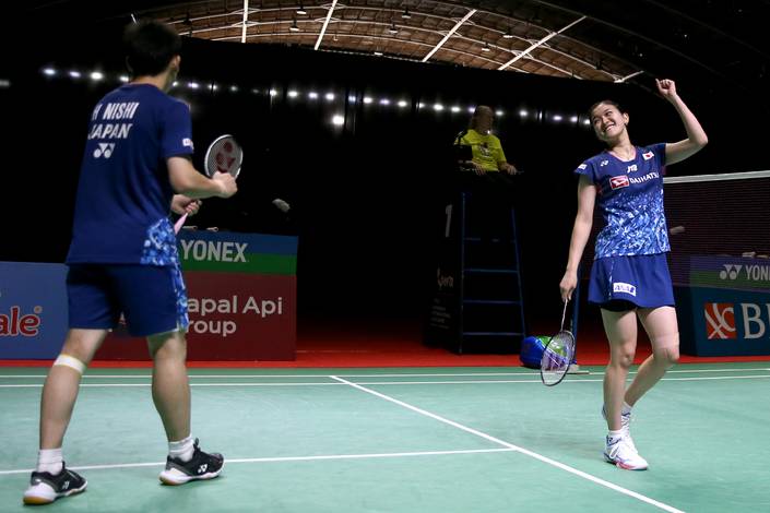 Hiroki Nishi/Akari Sato (Humas PP PBSI) Hiroki Nishi/Akari Sato (Humas PP PBSI)