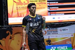 Selebrasi Shesar Hiren Rhustavito (Indonesia).