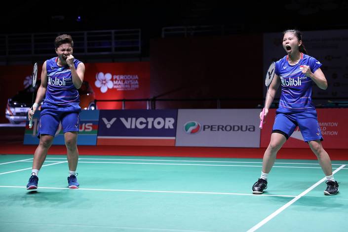 Selebrasi kemenangan Greysia Polii/Apriyani Rahayu (Indonesia). Selebrasi kemenangan Greysia Polii/Apriyani Rahayu (Indonesia).
