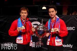 Marcus Fernaldi Gideon & Kevin Sanjaya Sukamuljo (Badminton Photo/Yohan Nonotte)