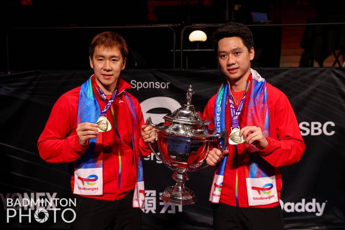 Marcus Fernaldi Gideon & Kevin Sanjaya Sukamuljo (Badminton Photo/Yohan Nonotte) Marcus Fernaldi Gideon & Kevin Sanjaya Sukamuljo (Badminton Photo/Yohan Nonotte)