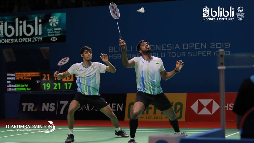Chirag Shetty/Satwiksairaj Rankireddy (India) menghadang pengembalian. Chirag Shetty/Satwiksairaj Rankireddy (India) menghadang pengembalian.