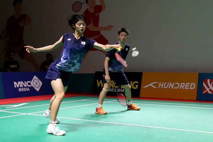 Ganda campuran Jepang Daigo Tanioka/Maya Taguchi (Humas PP PBSI) Ganda campuran Jepang Daigo Tanioka/Maya Taguchi (Humas PP PBSI)