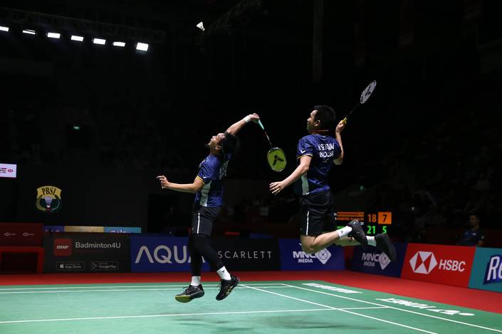 Mohammad Ahsan/Hendra Setiawan (Humas PP PBSI) Mohammad Ahsan/Hendra Setiawan (Humas PP PBSI)