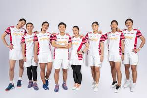 Skuad Putri Indonesia pada Piala Sudirman 2025 (Humas PP PBSI)