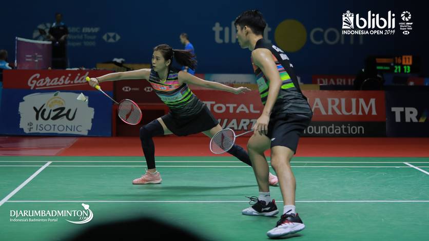 Chan Peng Soon/Goh Liu Ying (Malaysia) menyambut pengembalian. Chan Peng Soon/Goh Liu Ying (Malaysia) menyambut pengembalian.
