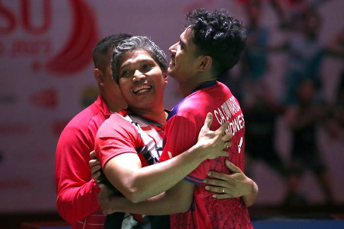 Irwansyah & Chico Aura Dwi Wardoyo (Humas PP PBSI) Irwansyah & Chico Aura Dwi Wardoyo (Humas PP PBSI)