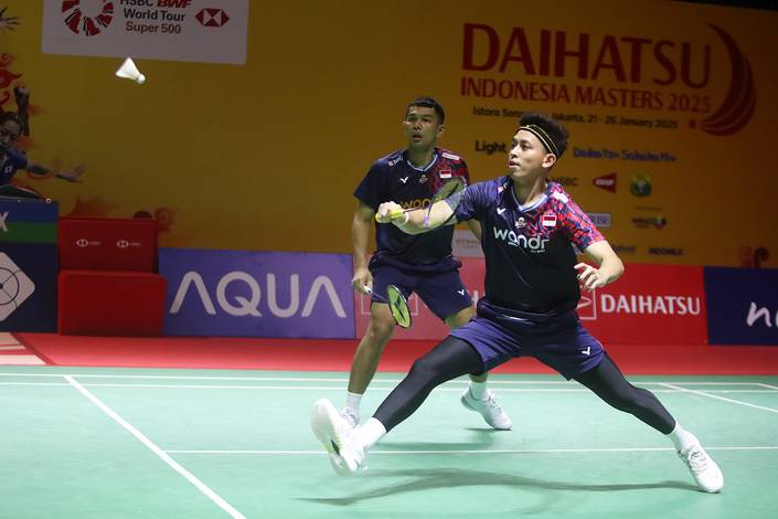 Fajar Alfian/Muhammad Rian Ardianto (Djarum Badminton/Edward Luhukay)