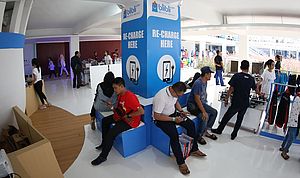Charger Station dI Acara Blibli Indonesia Open 2018