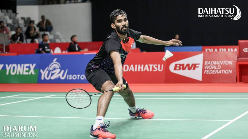 Kidambi Srikanth (India) menyambut pengembalian. Kidambi Srikanth (India) menyambut pengembalian.