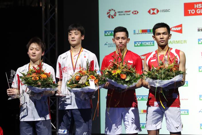 Podium Ganda Putra German Open 2018