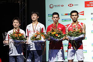 Podium Ganda Putra German Open 2018