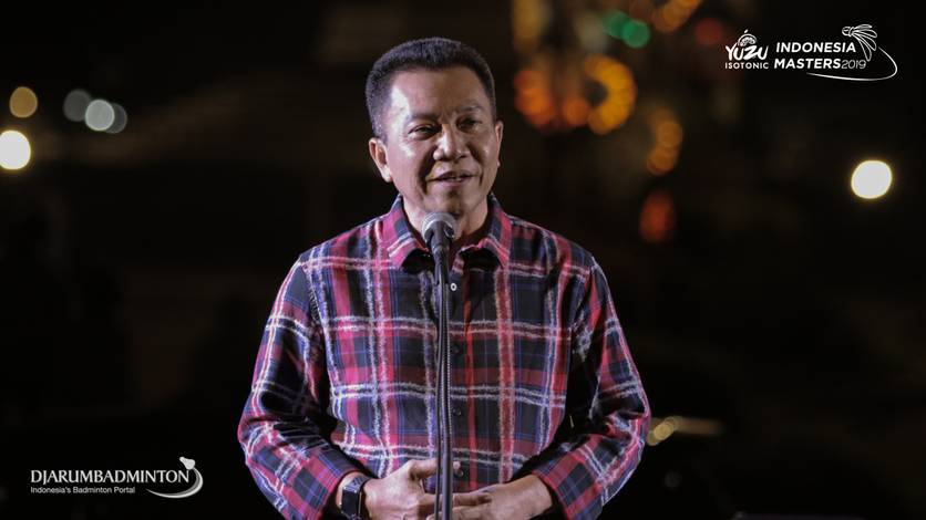 Sekretaris Jenderal PP PBSI, Achmad Budiharto saat memberikan sambutan. Sekretaris Jenderal PP PBSI, Achmad Budiharto saat memberikan sambutan.
