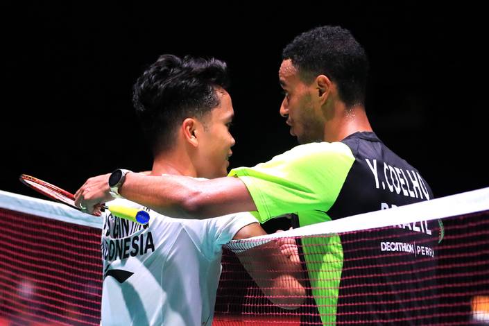 Anthony Sinisuka Ginting & Ygor Coelho (Humas PP PBSI) Anthony Sinisuka Ginting & Ygor Coelho (Humas PP PBSI)