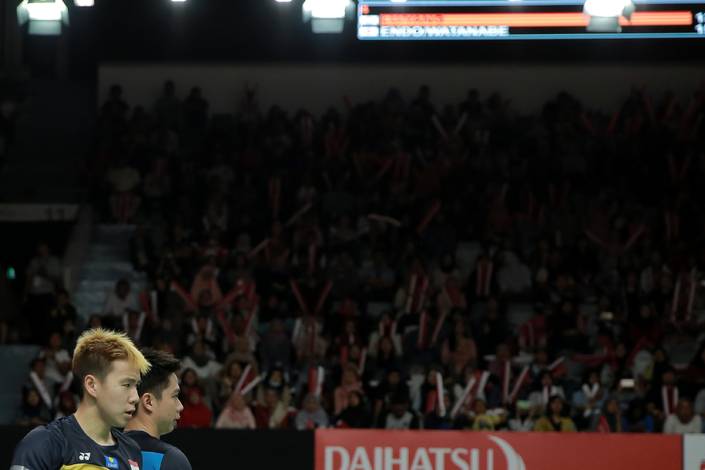 Marcus Fernaldi Gideon & Kevin Sanjaya Sukamuljo (Djarum Badminton) Marcus Fernaldi Gideon & Kevin Sanjaya Sukamuljo (Djarum Badminton)