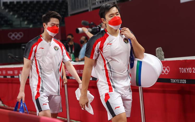 Ganda putra Indonesia nomor satu dunia, Kevin Sanjaya Sukamuljo/Marcus Fernaldi Gideon harus terhenti di babak perempat final Olimpiade Tokyo 2020. (Foto: BADMINTONPHOTO - Yves Lacroix) Ganda putra Indonesia nomor satu dunia, Kevin Sanjaya Sukamuljo/Marcus Fernaldi Gideon harus terhenti di babak perempat final Olimpiade Tokyo 2020. (Foto: BADMINTONPHOTO - Yves Lacroix)