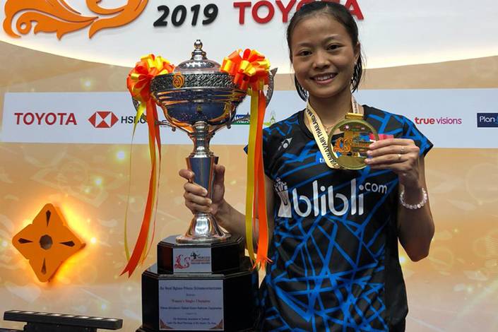 Fitriani keluar sebagai juara Thailand Masters 2019 BWF World Tour Super 300. Fitriani keluar sebagai juara Thailand Masters 2019 BWF World Tour Super 300.