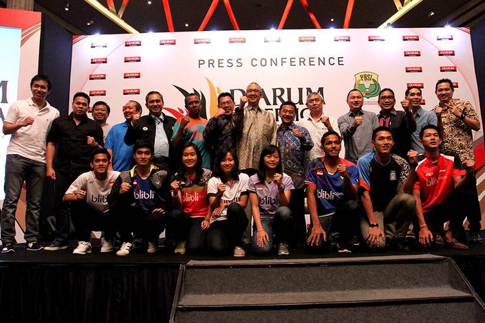 Suasana Press Conference Kedua Djarum Superliga Badminton 2017. Suasana Press Conference Kedua Djarum Superliga Badminton 2017.