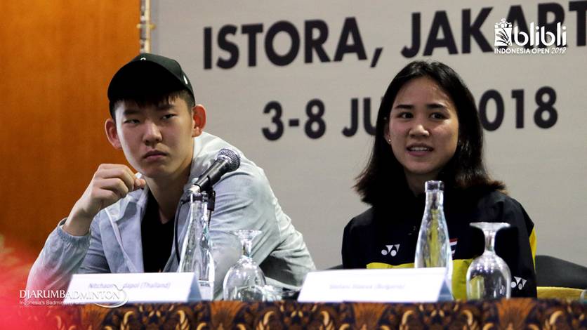 Liu Yuchen on Blibli Indonesia Open 2018 Press Conference. Liu Yuchen on Blibli Indonesia Open 2018 Press Conference.