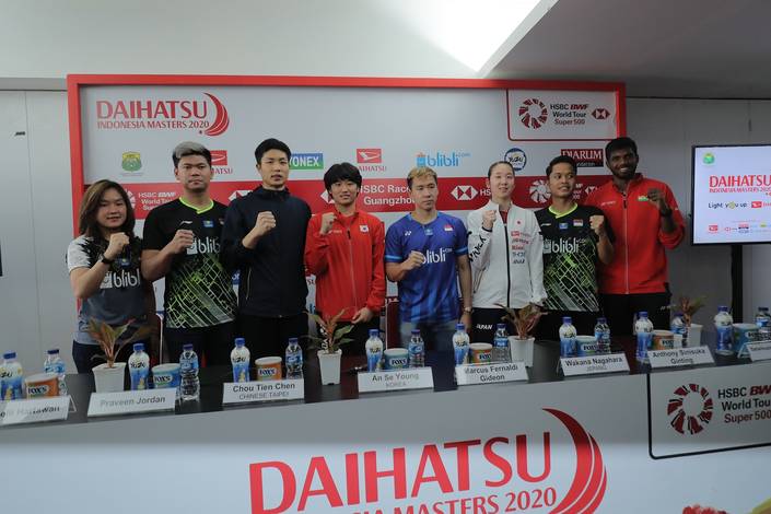 Ruselli Hartawan, Praveen Jordan, Chou Tien Chen, An Se Young, Marcus Fernaldi Gideon, Wakana Nagahara, Anthony Sinisuka Ginting dan Satwiksairaj Rankireddy. Ruselli Hartawan, Praveen Jordan, Chou Tien Chen, An Se Young, Marcus Fernaldi Gideon, Wakana Nagahara, Anthony Sinisuka Ginting dan Satwiksairaj Rankireddy.