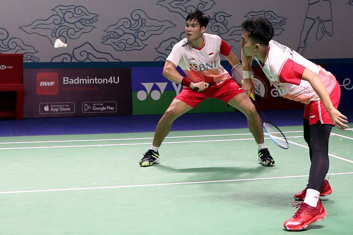 Daniel Marthin & Leo Rolly Carnando (Djarum Badminton) Daniel Marthin & Leo Rolly Carnando (Djarum Badminton)
