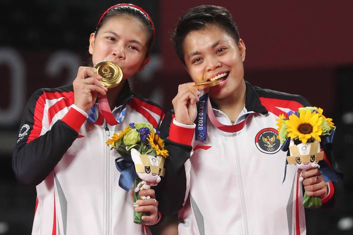 Greysia Polii & Apriyani Rahayu (Foto: BADMINTONPHOTO/Yves Lacroix) Greysia Polii & Apriyani Rahayu (Foto: BADMINTONPHOTO/Yves Lacroix)
