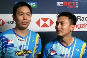 Hendra Setiawan/Mohammad Ahsan (Tangkapan Layar BWF TV)