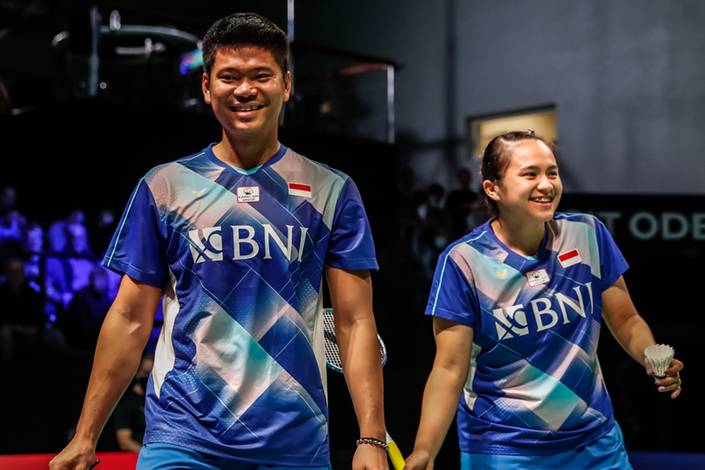 Praveen Jordan & Melati Daeva Oktavianti (Badminton Photo/Mikael Ropars) Praveen Jordan & Melati Daeva Oktavianti (Badminton Photo/Mikael Ropars)
